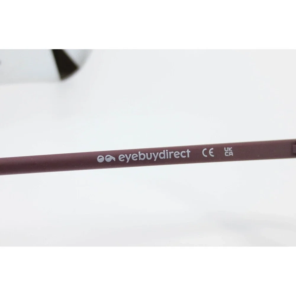 EyeBuyDirect Saint Lou Burgundy Eyeglasses Frames 53 17 141 C4 Matte Round Oval